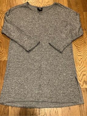 Bobeau Long Sweater Women's M Medium Gray Midweight Used Good Condition